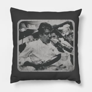 Anthony Bourdain vintage Pillow