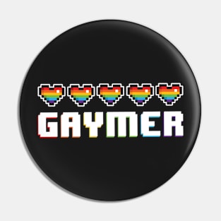 Gaymer the Gay Retro Games T-shirt Pin