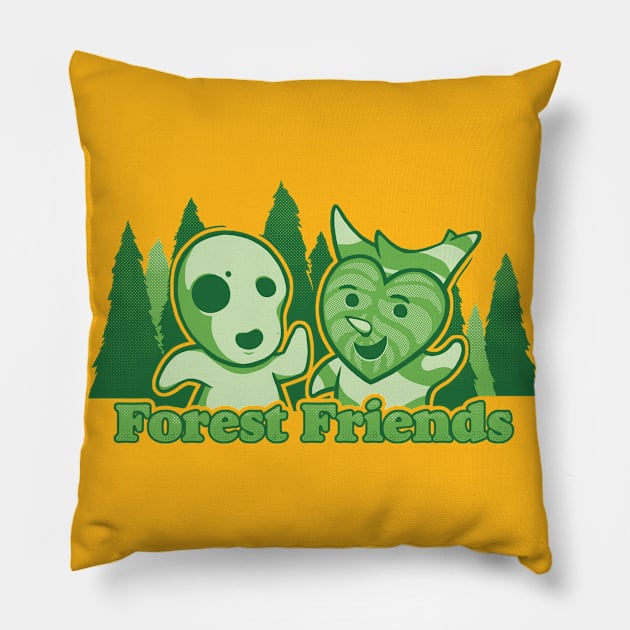 Forest Friends Pillow by DCLawrenceUK