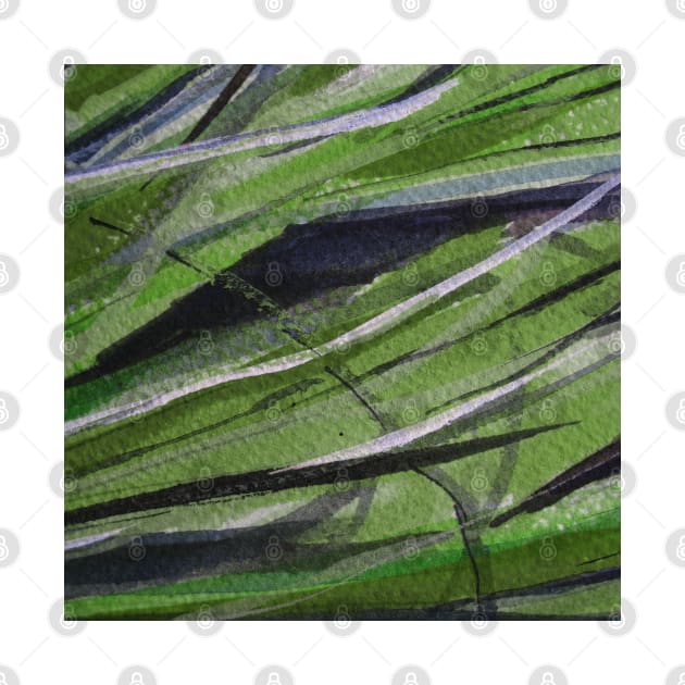 Abstract Grass 1 Digitally Enhanced 12 by Heatherian