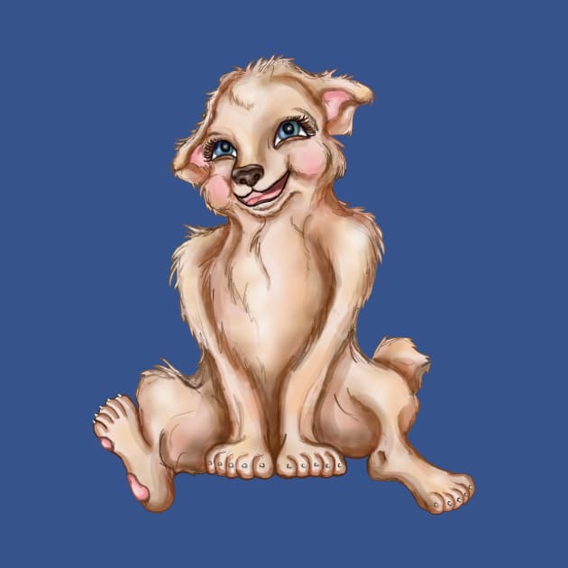 Cutie Patootie  Pup by Art by Deborah Camp