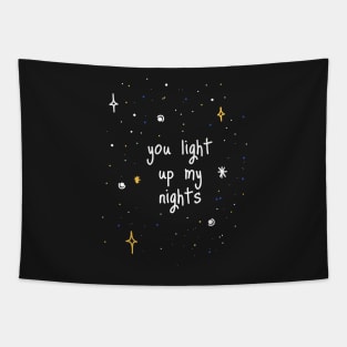 You Light Up My Nights Tapestry