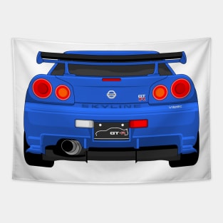 GTR R34 BLUE Tapestry