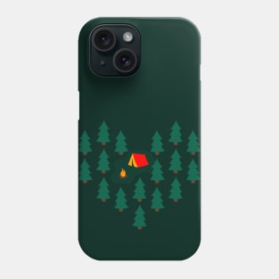 LOVE OF CAMPING - dark green Phone Case