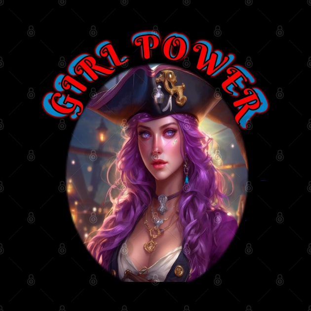 Girl power, she pirate in purple by sailorsam1805