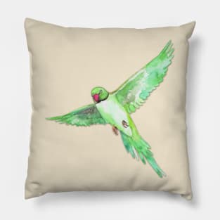 Indian Ringneck Parakeet Pillow