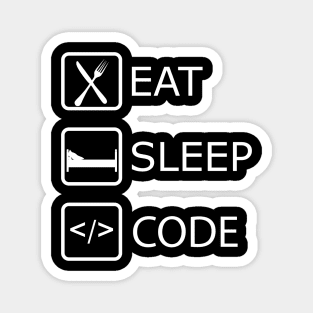 Coder - Eat Sleep Code Magnet