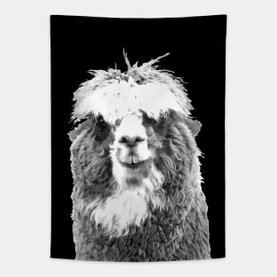 Black and White Alpaca Tapestry