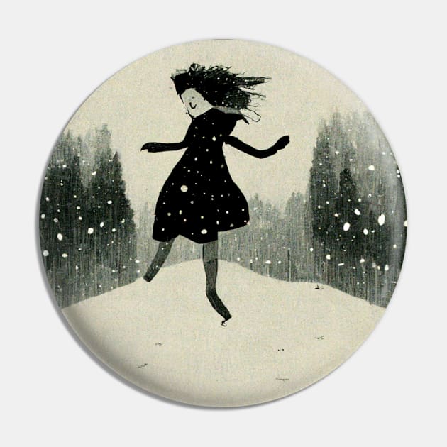 Girl excited and playing in the snow as the flakes begin to fall. Pin by Liana Campbell