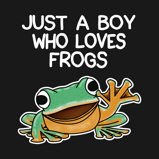 Disover Just A Boy Who Loves Frogs - Just A Boy Who Loves Frogs - T-Shirt