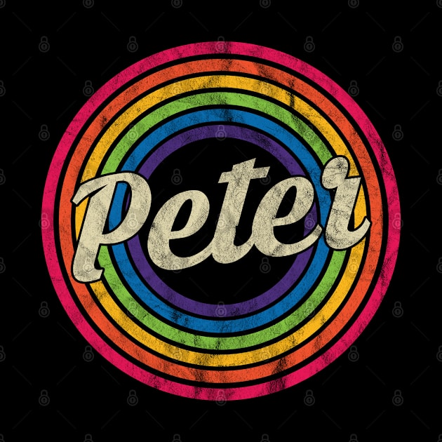 Peter - Retro Rainbow Faded-Style by MaydenArt