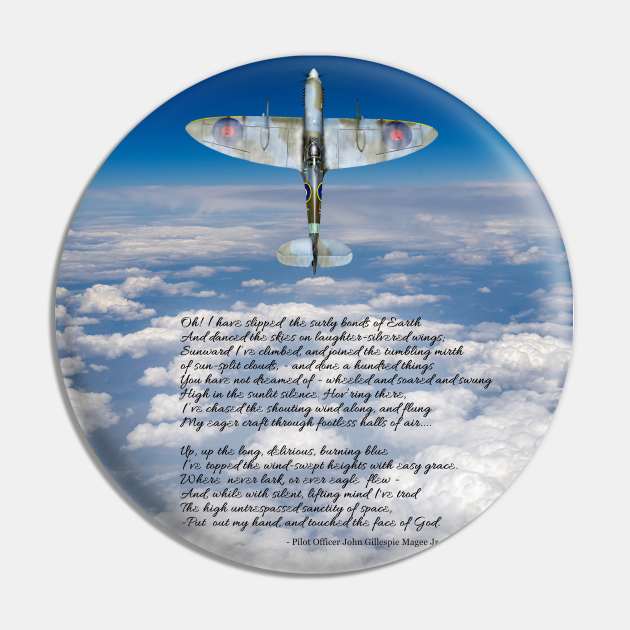 High Flight Poem Pin by Gary Eason's Flight Artworks