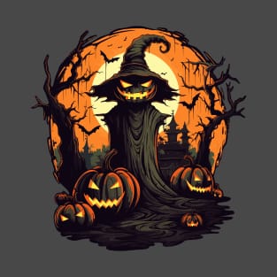 Scary and fun pumpkin head T-Shirt