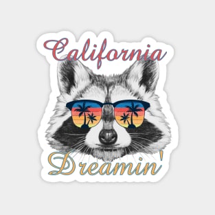 Raccoon California Dreamin’ Magnet