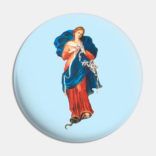 Mary Undoer of Knots (transparent background design) Pin