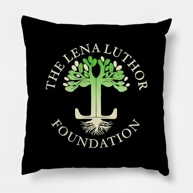 The Lena Luthor Foundation Logo Pillow by brendalee