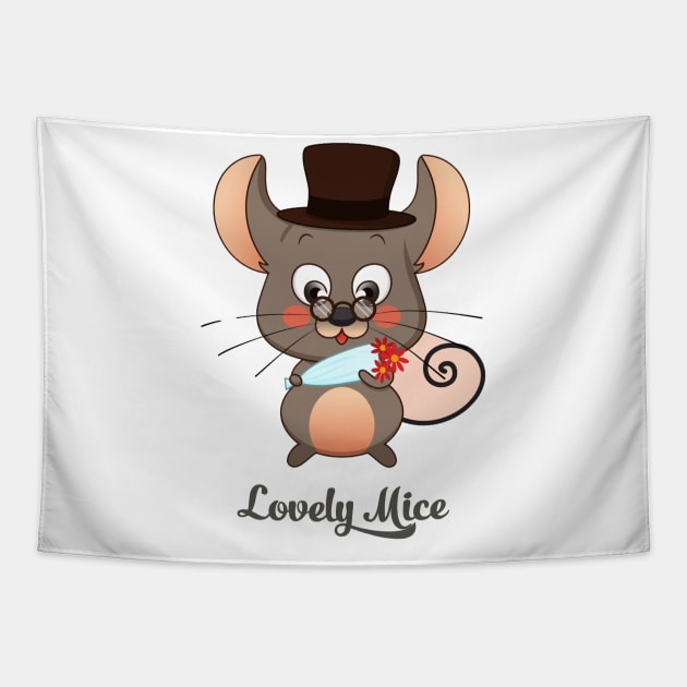 Lovely mice Tapestry by This is store