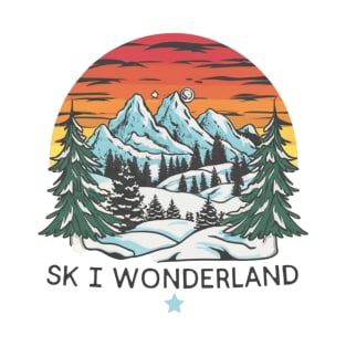 Winter Ski Wonderland,christmase T-Shirt