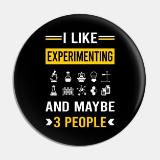 3 People Experimenting Experiment Experimentator Pin