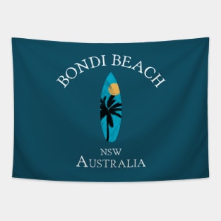 Bondi Beach Sydney Australia NSW Vintage Surfboard Tapestry