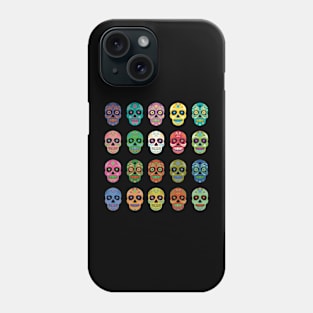 Sugar Skulls - painted skull pattern Phone Case