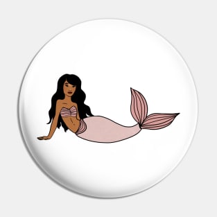 Afro Mermaid, African, Black Girl Magic Pin