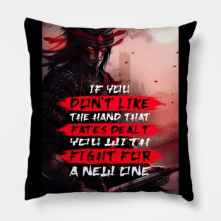 Samurai Motivation Quotes - Anime Wallpaper Pillow