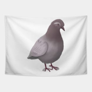 Cute Pigeon Drawing Tapestry