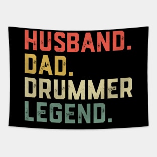 Husband Dad Drumming Legend Percussion Drummer Father Tapestry