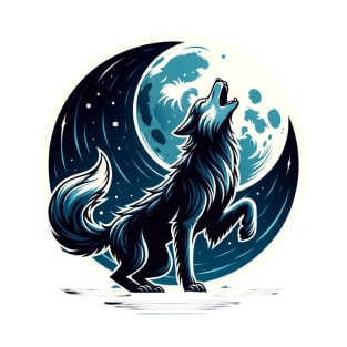 Midnight Howl - Mystique of the Moonlit Wolf T-Shirt