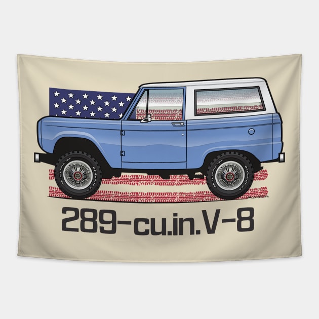 Blue 289 Light Color Shirts Tapestry by JRCustoms44