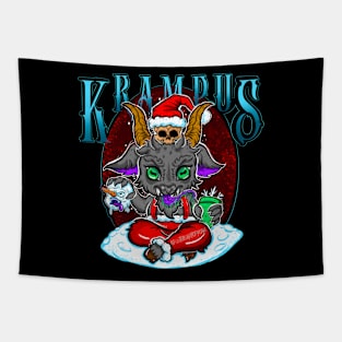 Krampus The Snow Maker Tapestry