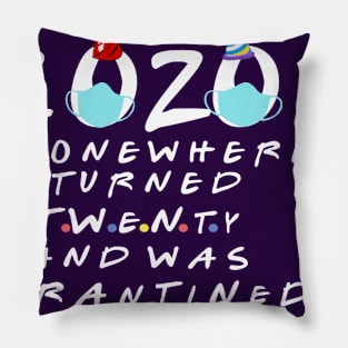 2020 the one where i turned twenty and was quarantined-20 birthday quarantine gift Pillow