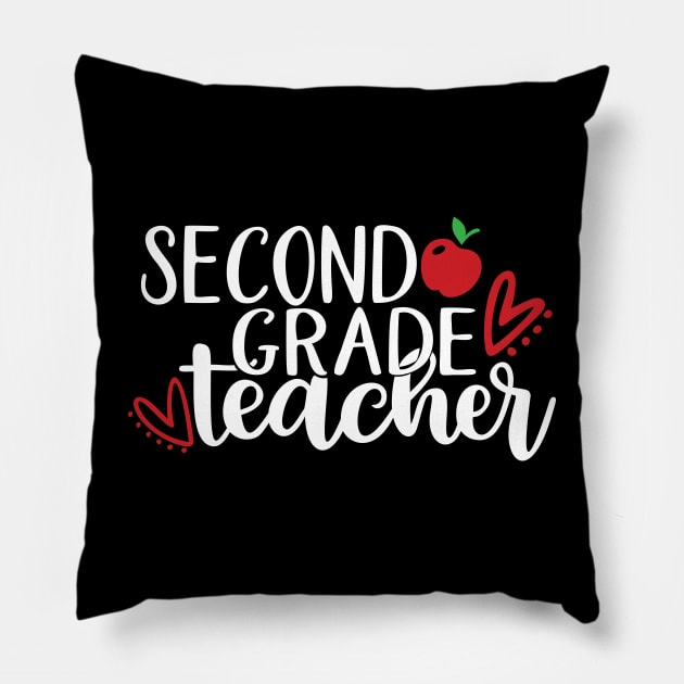 Second Grade Teacher Pillow by Coral Graphics