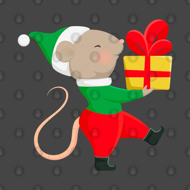 Cute Santa helper in Christmas elf costume. by CraftCloud