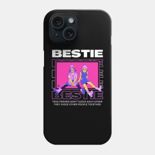 Black Purple Dark Cartoon Best Friend Phone Case