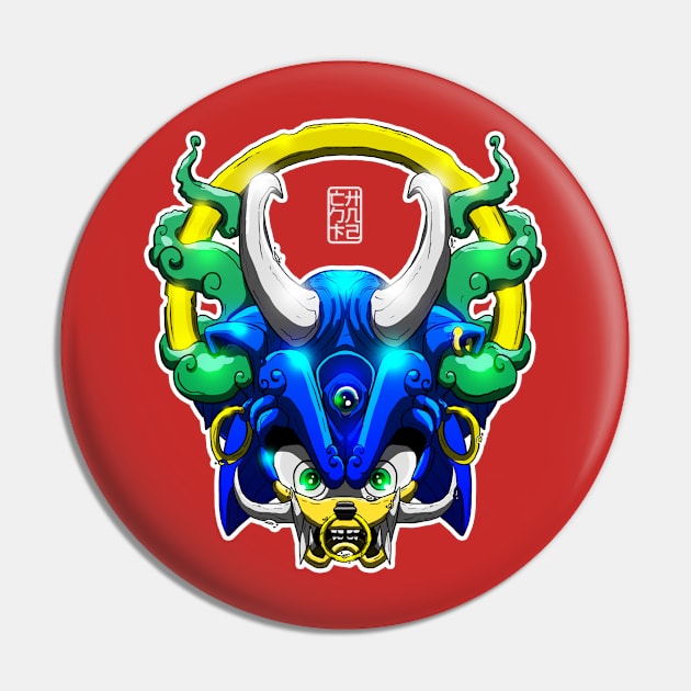 Sonic the Blue Devil Pin by art_jnts