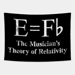 Musician E Equals F Flat Theory Of Relativity Joke Tapestry