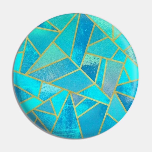 Turquoise Shapes Pin by NOMAD73