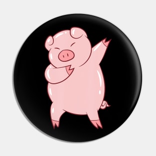 Dabbing Pig Cute Pigs Dab Farmer Funny Pig Pin