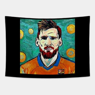 Messi Art Tshirt Tapestry