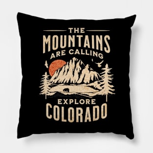 The Mountains Are Calling - Adventure Pillow