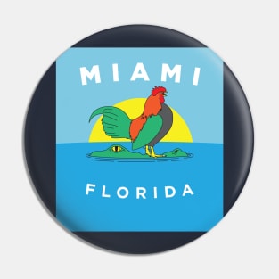 Miami Bandera Pin