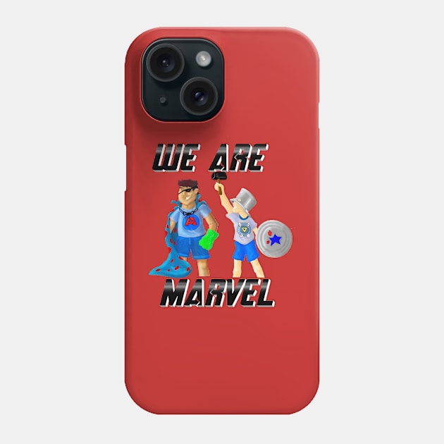 We Are Marvel Pod Just Name and Characters Phone Case by We Are Marvel Pod