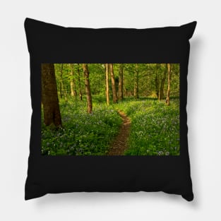 Spring Woodland Wildflowers Pillow