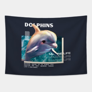 Marine Life - Dolphins Tapestry