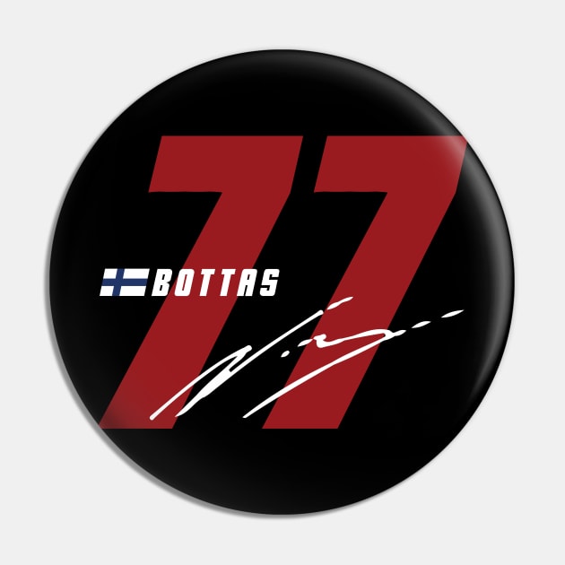 Valteri Bottas 77 Signature Number Pin by petrolhead