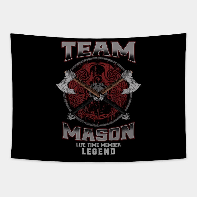 Mason Name - Life Time Member Legend Tapestry by Stacy Peters Art