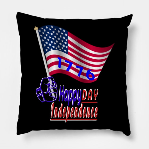 Independence Day in the United States Fourt of july Pillow by Top-you
