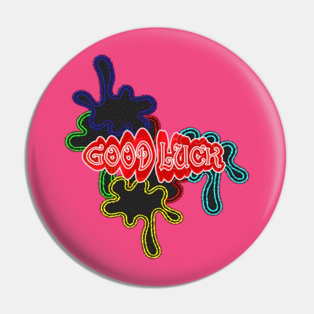 Good luck colourful hands Pin by Devshop997